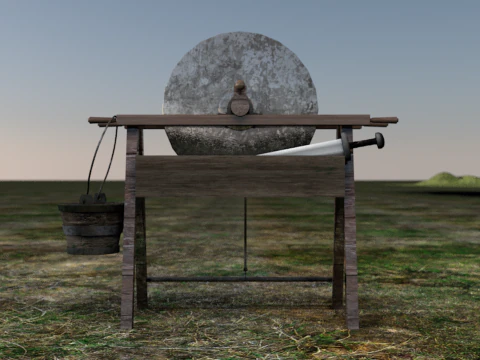 중세 쉐이핑 기계 3D 모델