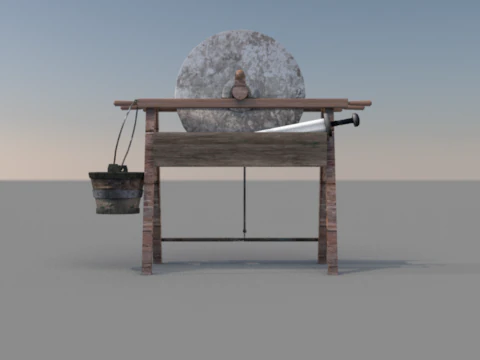 중세 쉐이핑 기계 3D 모델