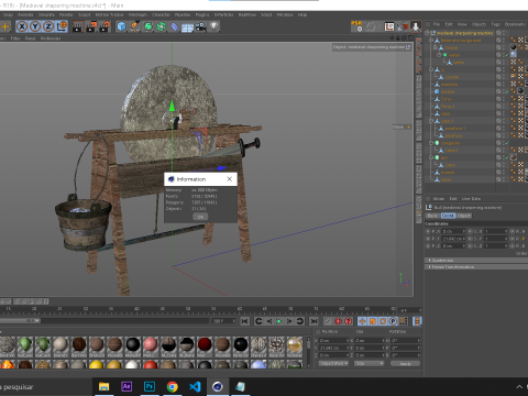 Medieval Shapering Machine Modelo 3D