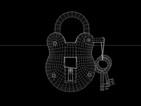 Medieval Padlock T1 3Dモデル