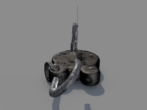 Medieval Padlock T1 3Dモデル