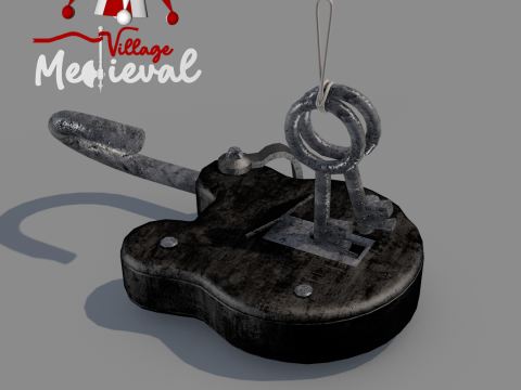 Medieval Padlock T1 3Dモデル