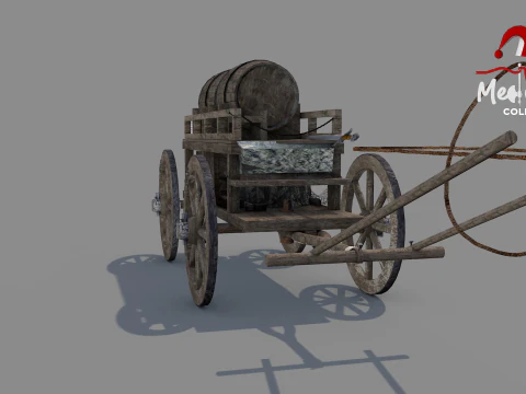 Carro medievale Modello 3D