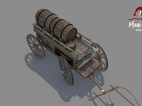 Medieval Wagon 3D 모델