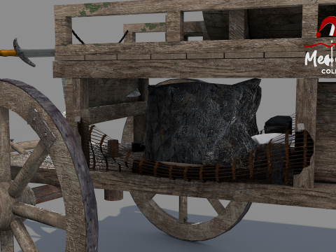 Medieval Wagon 3D 모델