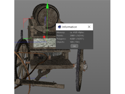 Medieval Wagon 3D 모델