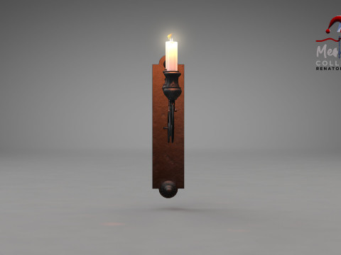 Medieval Wall Ilighting Hor 3Dモデル