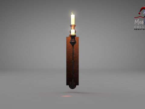 Medieval Wall Ilighting Vert Modelo 3D