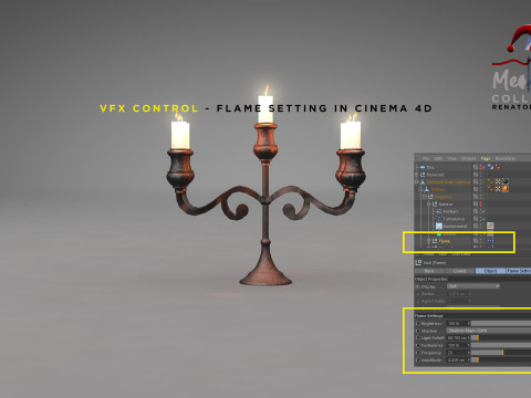 Medieval Forged Chandelier Table 3D Model