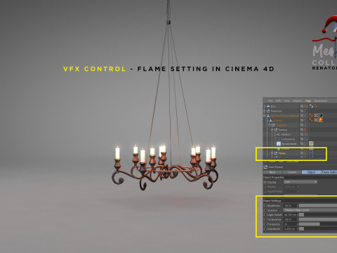 Medieval Forged Chandelier Modelo 3D
