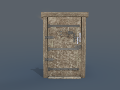 Medieval Door Pop 3D Model