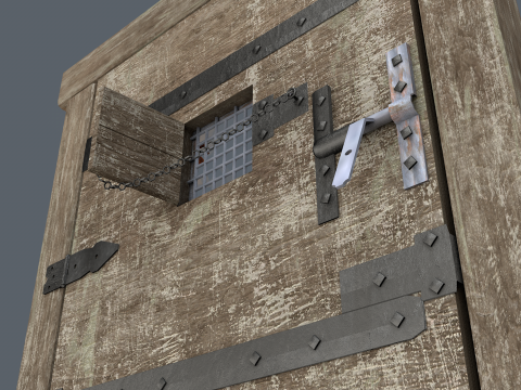 Medieval Door Pop 3D Model