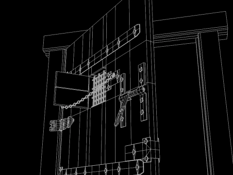 Medieval Door Pop 3D Model