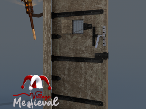 Medieval Door Pop 3D Model