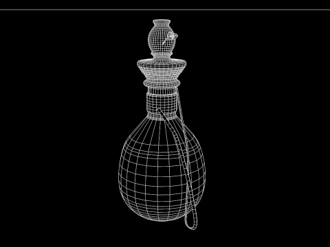Medieval Gourd Water 3D Model
