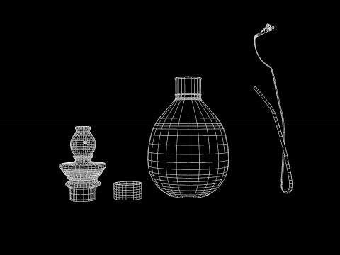 Medieval Gourd Water 3D Model