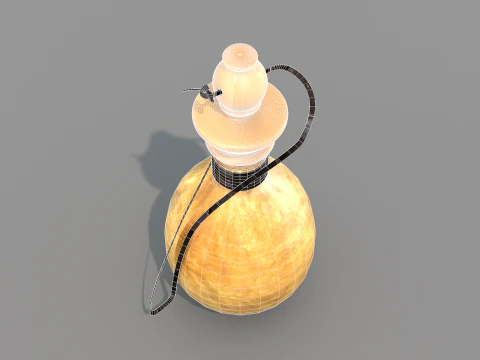 Medieval Gourd Water 3D Model