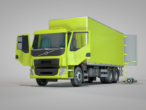 Volvo Truck Box 3D Model