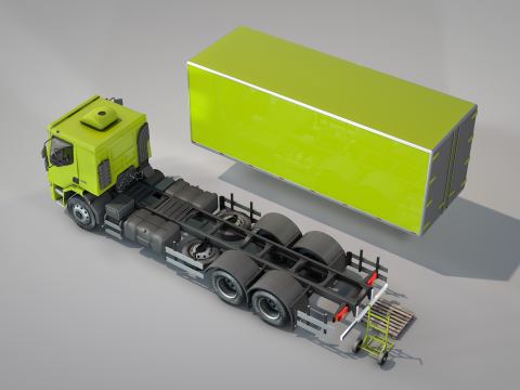 Volvo Truck Box 3D Model