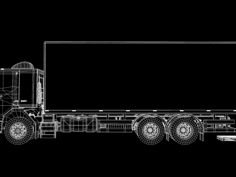 Volvo Truck Box 3D Model