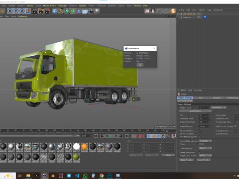 Volvo Truck Box 3D Model