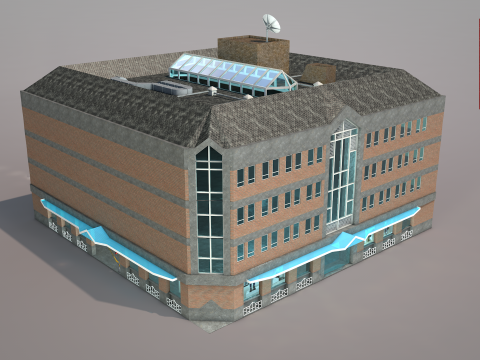 Gallery Building 3D-Modell