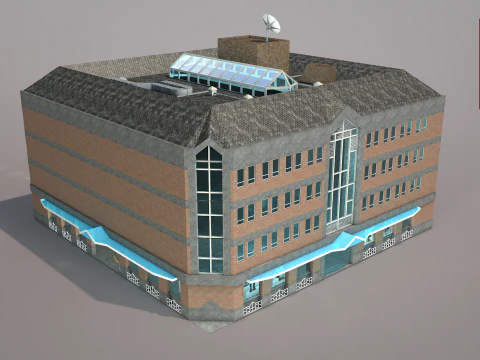 Edificio de la galer&iacute;a Modelo 3D