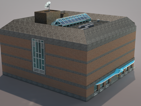 Gallery Building 3D Model