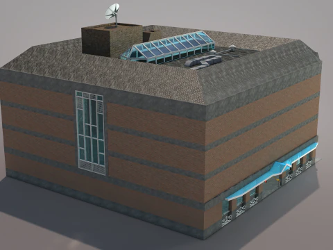 Gallery Building 3D Model