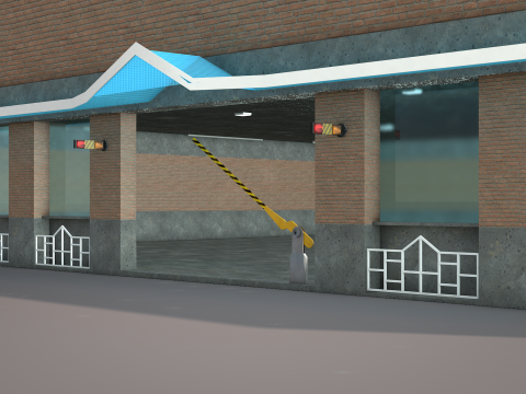 Gallery Building 3D Model