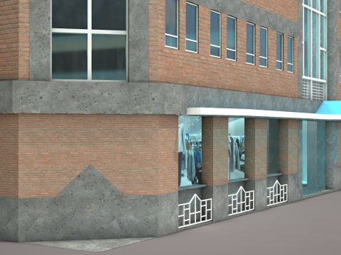 Gallery Building 3D Model