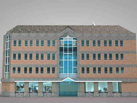 Gallery Building 3D Model