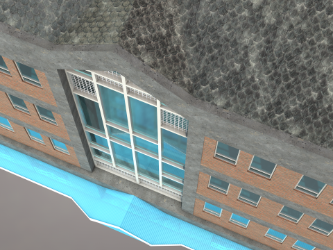 Gallery Building 3D Model
