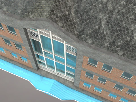 Gallery Building 3D Model