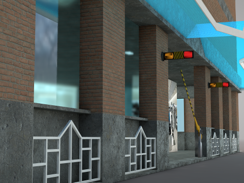 Gallery Building 3D Model