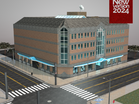Gallery Building 3D Model