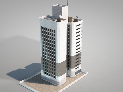 Apartment Building Floors 14 Modelo 3D