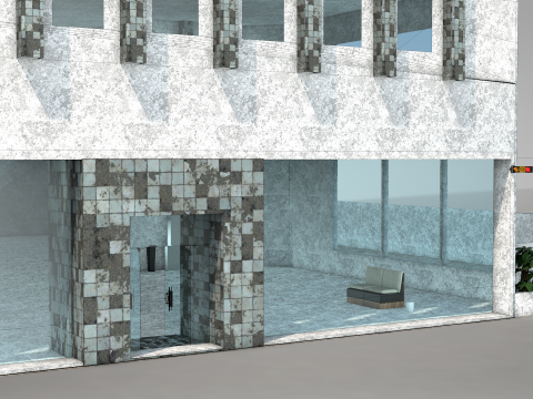 Apartment Building Floors 14 Modelo 3D