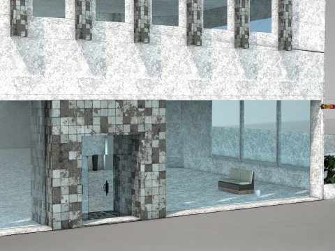 Edif&iacute;cio de apartamentos 14&ordm; andar Modelo 3D