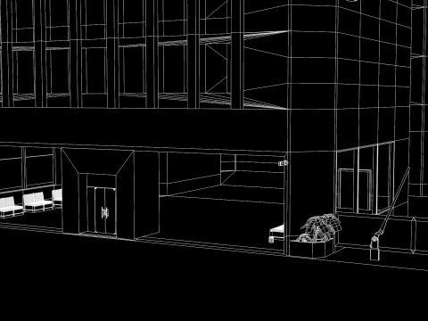 Edif&iacute;cio de apartamentos 14&ordm; andar Modelo 3D