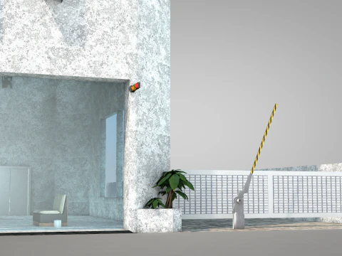 Edif&iacute;cio de apartamentos 14&ordm; andar Modelo 3D