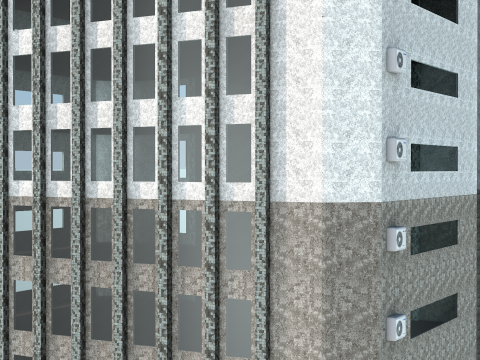 Apartment Building Floors 14 Modelo 3D