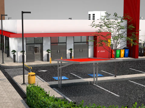 Burger Shopping 3D Model