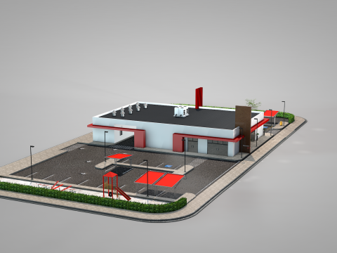 Burger Shopping 3D मॉडल