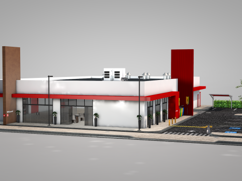 Burger Shopping 3D मॉडल