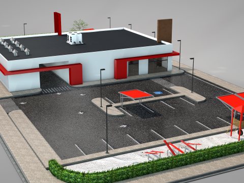 Burger Shopping 3D मॉडल