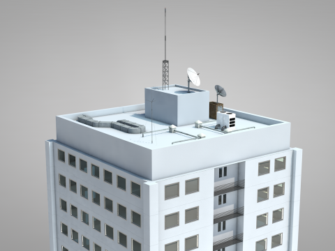 Apartment Building OS 3D Model