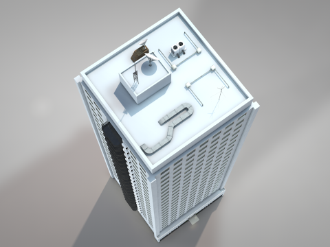Apartment Building OS 3D Model