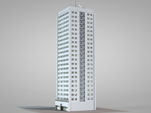 Apartment Building OS 3D Model