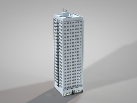 Apartment Building OS 3D Model